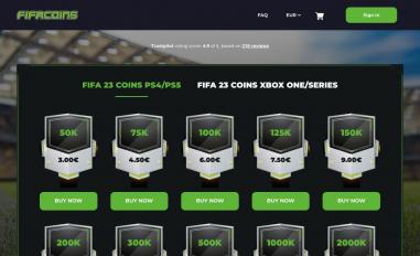 Schermafbeelding van fifacoins.com