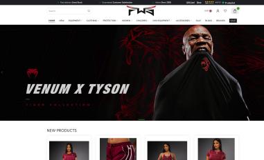 Schermafbeelding van fightwearshop.eu