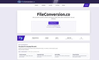Schermafbeelding van fileconversion.co