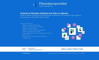 Schermafbeelding van filemakerspecialist.nl