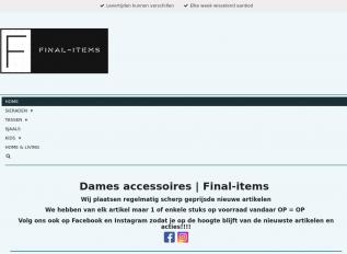 Schermafbeelding van final-items.nl
