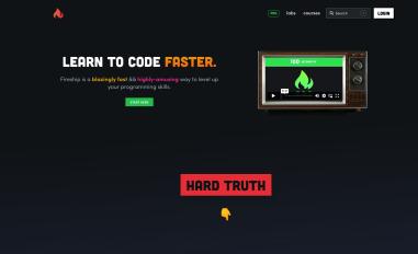 Schermafbeelding van fireship.io