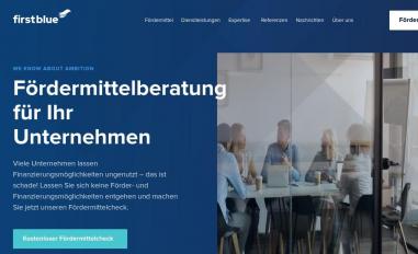 Schermafbeelding van firstblue.com