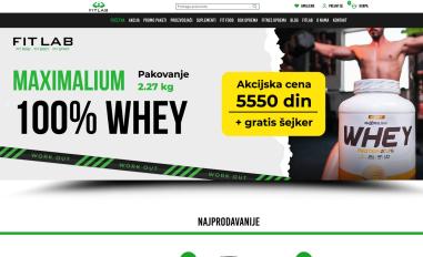 Schermafbeelding van fitlab.rs