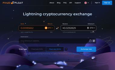 Schermafbeelding van fixed-float.eu