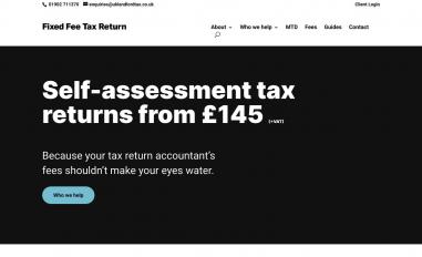 Schermafbeelding van fixedfeetaxreturn.co.uk