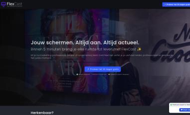 Schermafbeelding van flexcast.cloud