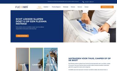 Schermafbeelding van fleximamatrassen.nl