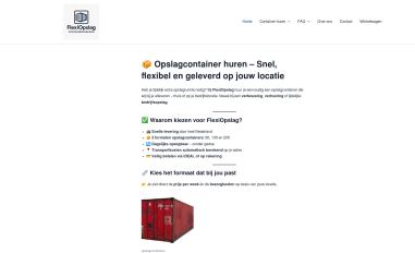 Schermafbeelding van flexiopslag.nl