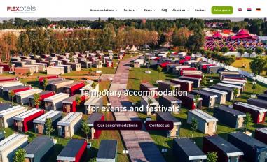 Schermafbeelding van flexotels.com