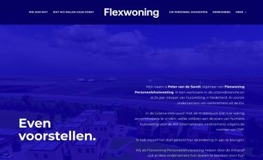 Schermafbeelding van flexwoning.eu