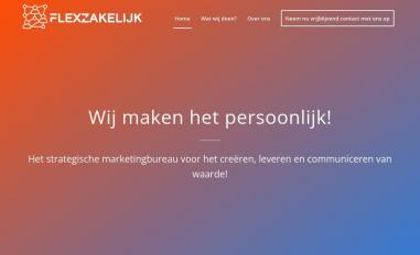 Schermafbeelding van flexzakelijk.nl