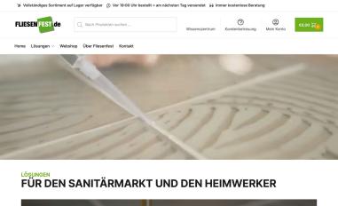 Schermafbeelding van fliesenfest.de