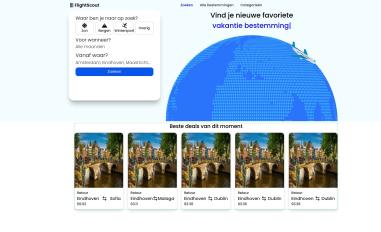 Schermafbeelding van flightscout.nl