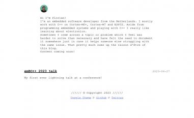 Schermafbeelding van florianhumblot.com