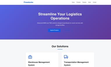 Schermafbeelding van flowdocks.com