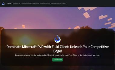 Schermafbeelding van fluidclient.ovh