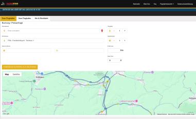 Schermafbeelding van flyingstar-flughafentransfer.de