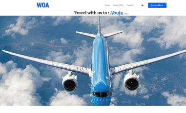 Schermafbeelding van flywoa.com