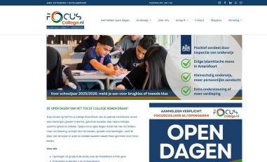 Schermafbeelding van focuscollege.nl