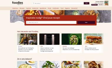 Schermafbeelding van foodiesmagazine.nl