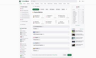 Schermafbeelding van football-mania.com