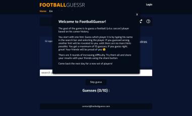 Schermafbeelding van footballguessr.com