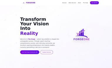 Schermafbeelding van forgeone.nl