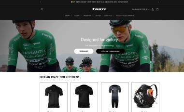 Schermafbeelding van fortesportswear.nl
