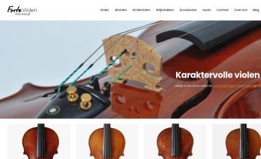 Schermafbeelding van forteviolen.nl