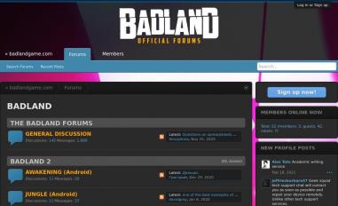 Schermafbeelding van forum.badlandgame.com