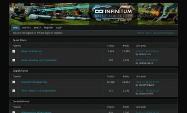 Schermafbeelding van forum.infinitumgame.com