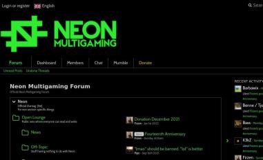 Schermafbeelding van forum.neon-gaming.de