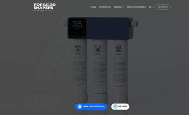 Schermafbeelding van forwardshapers.com