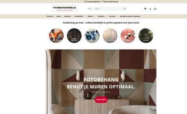 Schermafbeelding van fotobehangwinkel.nl