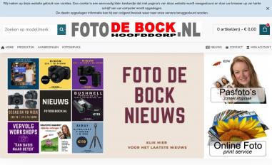 Schermafbeelding van fotodebock.nl