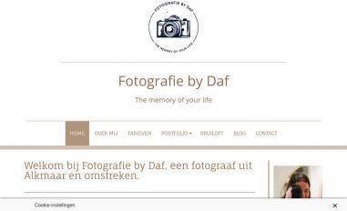 Schermafbeelding van fotografiebydaf.nl