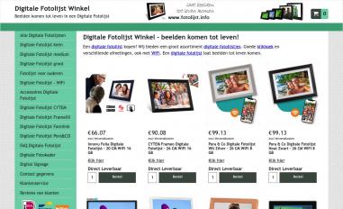 Schermafbeelding van fotolijst.info