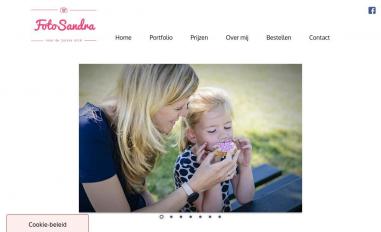 Schermafbeelding van fotosandra.nl