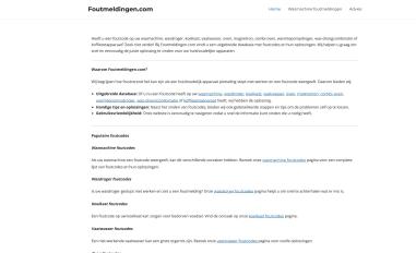 Schermafbeelding van foutmeldingen.com