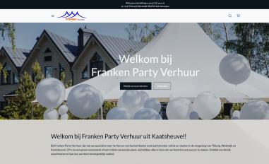 Schermafbeelding van frankenpartyverhuur.nl