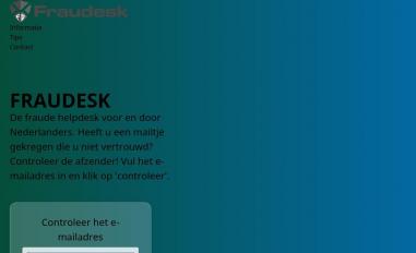 Schermafbeelding van fraudesk.nl