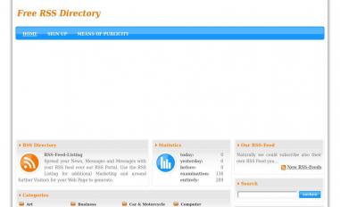 Schermafbeelding van free-rss.com