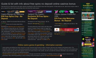 Schermafbeelding van freefairplaycasinos.com
