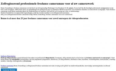 Schermafbeelding van freelance-cameraman.nl