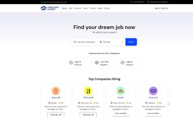 Schermafbeelding van freelance-market.nl