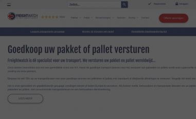 Schermafbeelding van freightwatch.eu