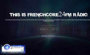 Schermafbeelding van frenchcore24fm-radio.nl