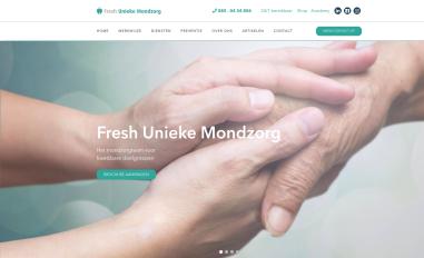 Schermafbeelding van freshuniekemondzorg.nl