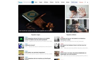 Schermafbeelding van front.vragenenislam.nl